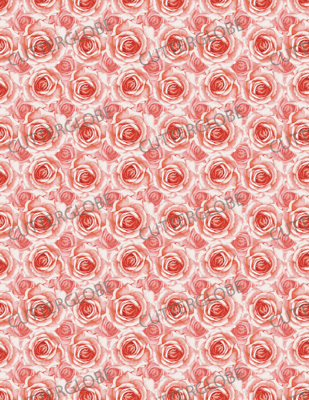 Floral 022 Transfer (Red Roses)