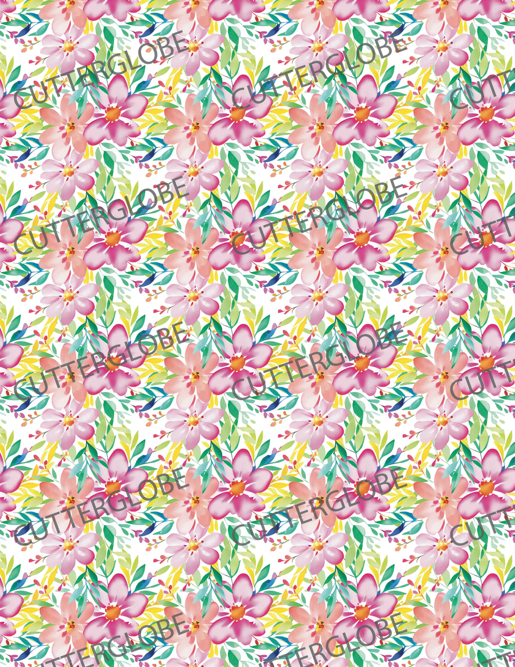 Floral 036 Transfer (Colorful)