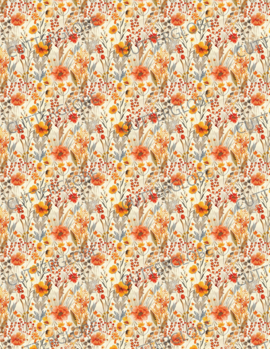 Floral 072 Transfer (Vintage Fall)