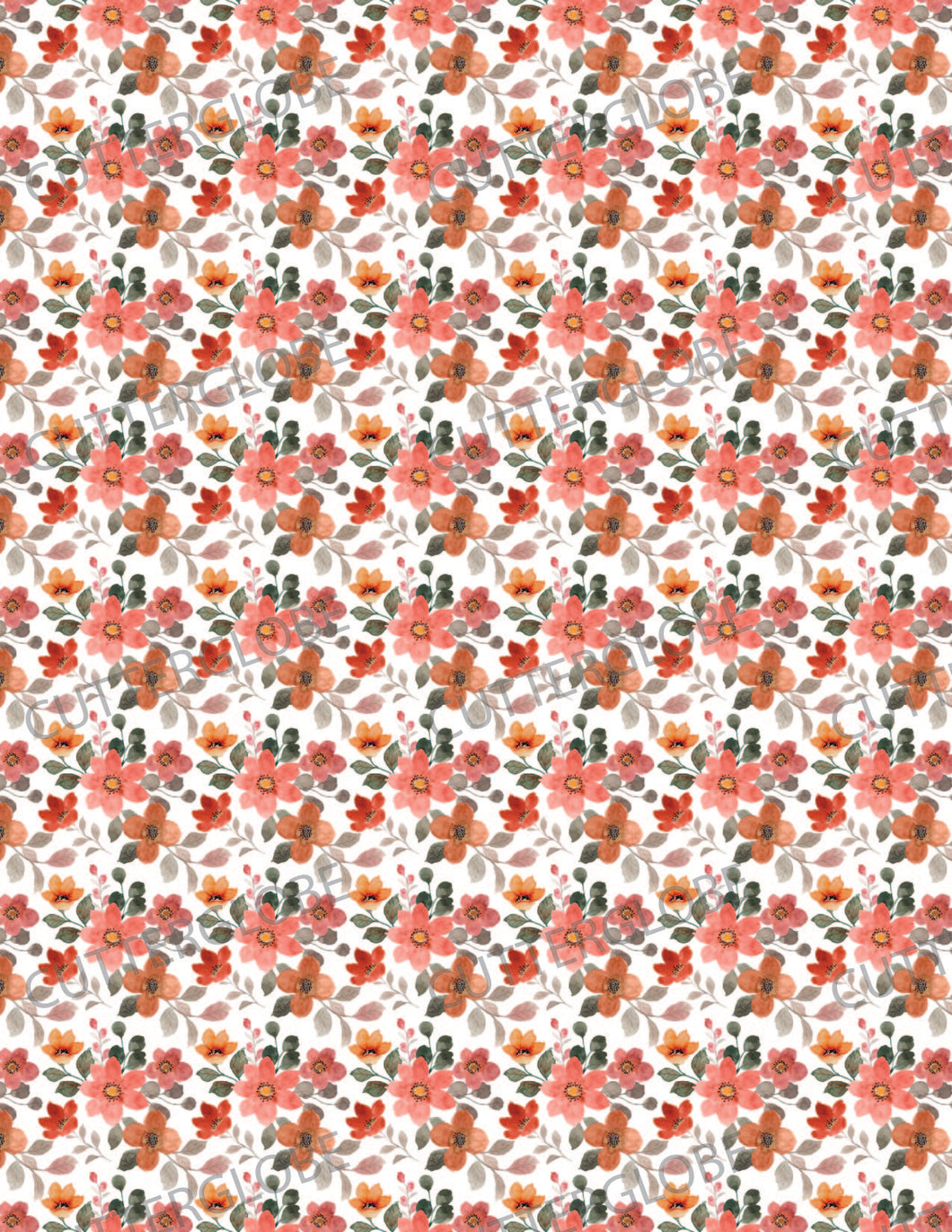 Floral 109 Transfer (Warm)