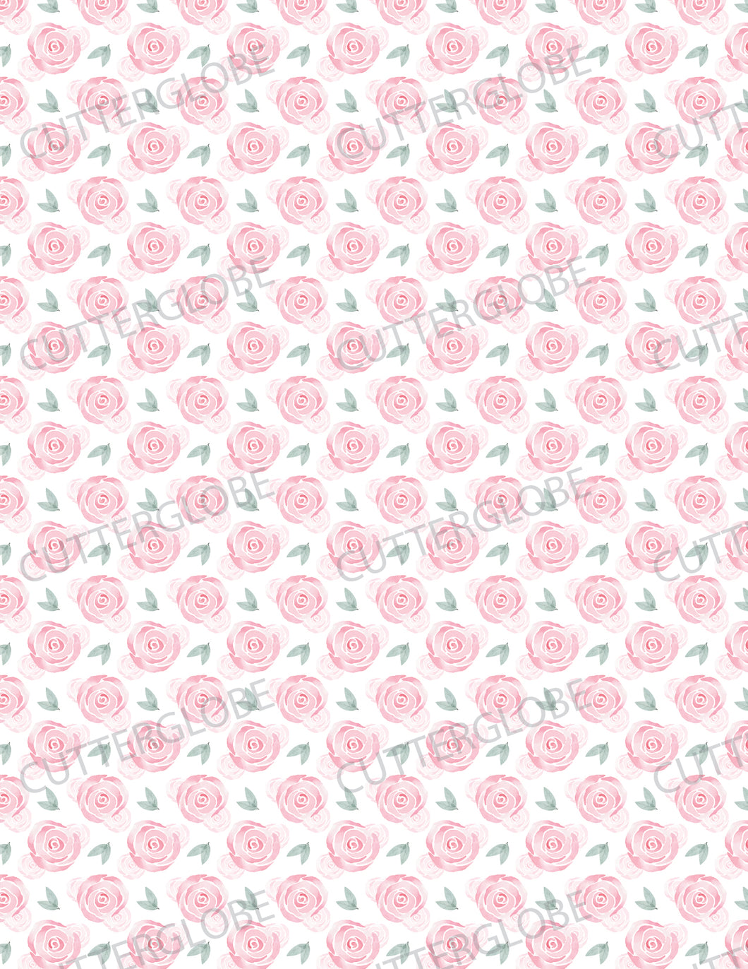 Floral 114 Transfer (Light Pink Rose)