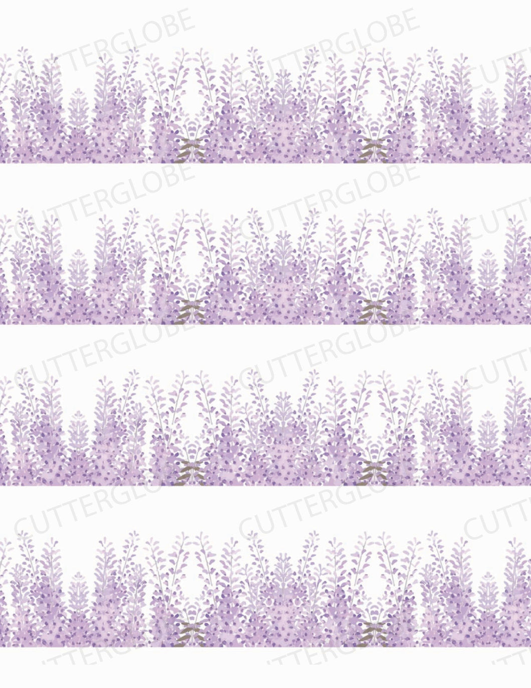 Floral 116 Transfer (Lavender Row)