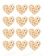 Load image into Gallery viewer, Floral 122 Transfer (Indiv Boho Heart)
