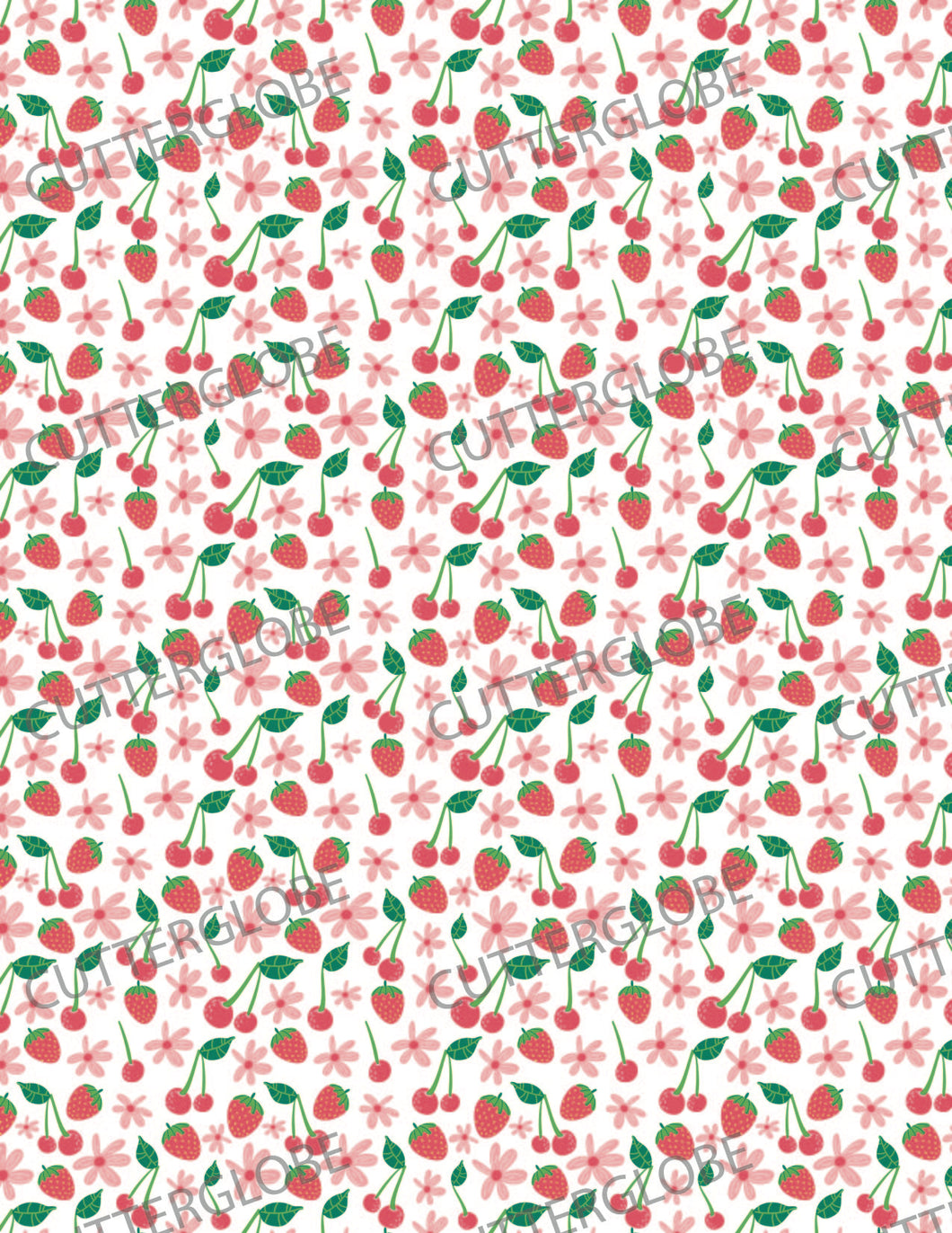 Fruits 005 Transfer (Strawberry Cherry Flower)