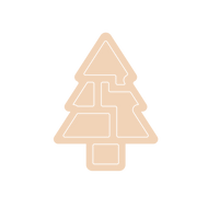 Funky Gaps Christmas Tree Shelf