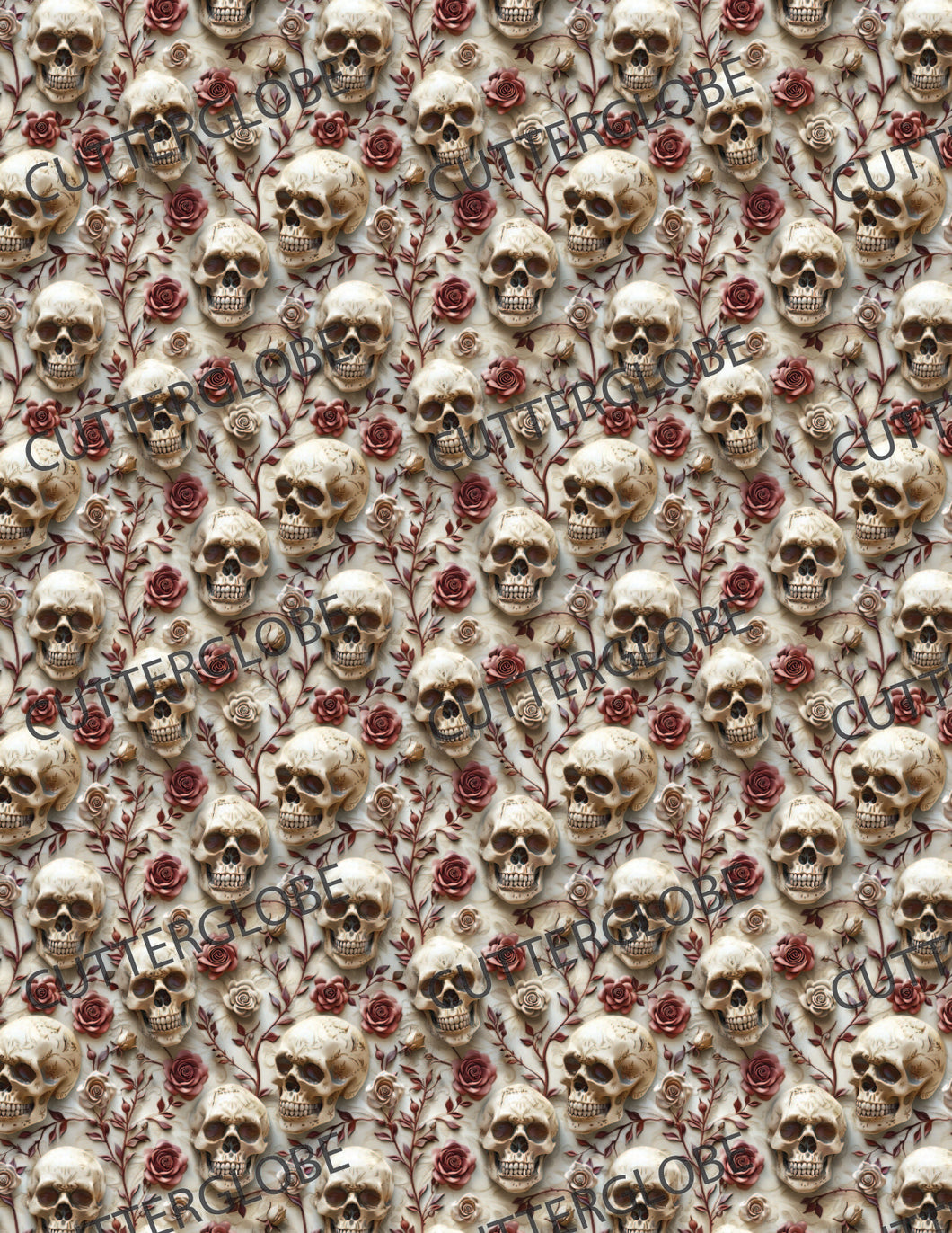 Halloween 006 Transfer (3D Skulls)