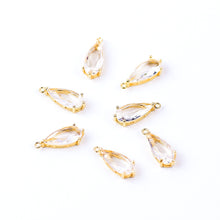 Load image into Gallery viewer, CZ Teardrop Charm (10 pcs)
