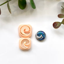 Load image into Gallery viewer, Circle Spiral Abalone Shell Stud Dupe
