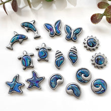 Load image into Gallery viewer, Spiral Shell Abalone Shell Stud Dupe
