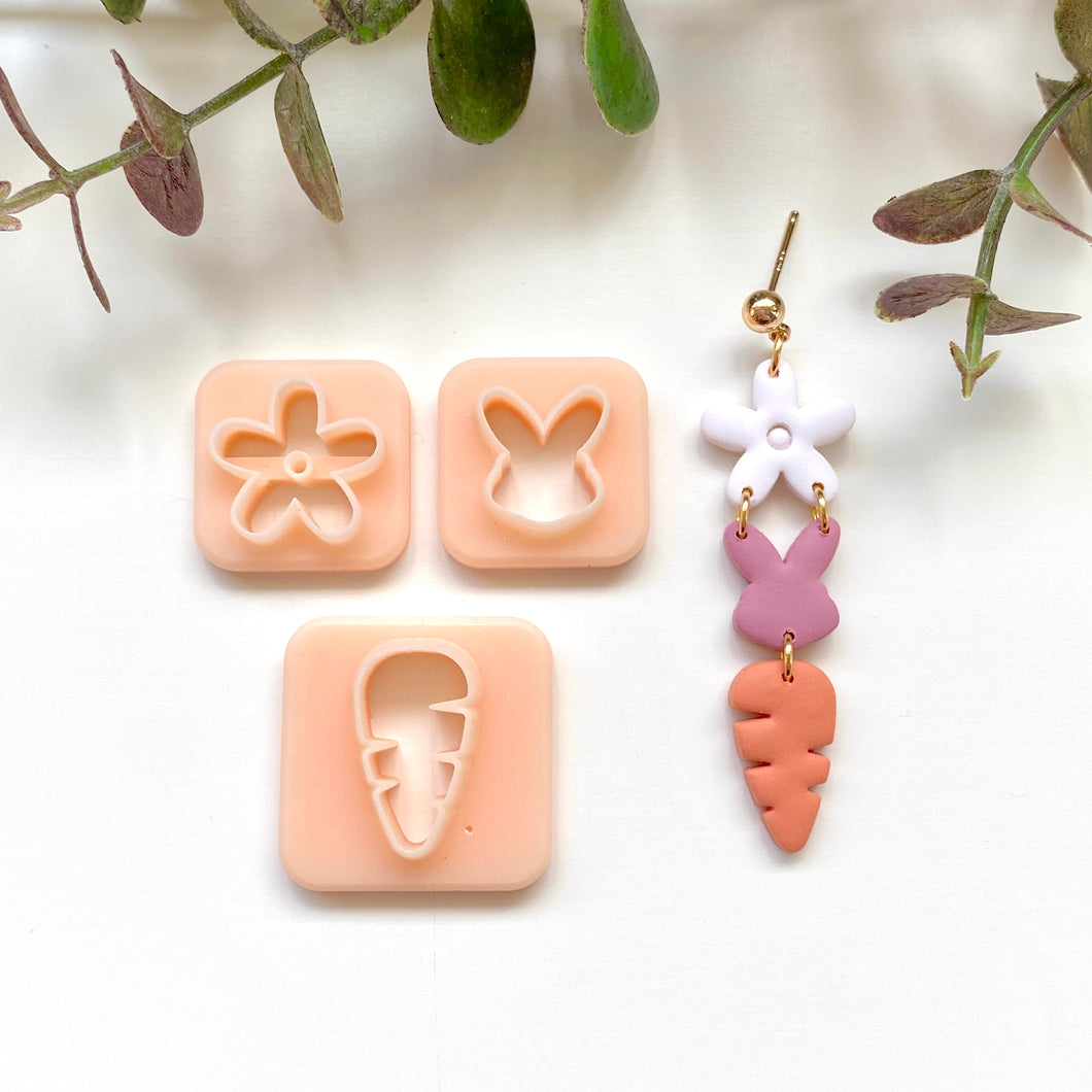 Flower Bunny Carrot Set