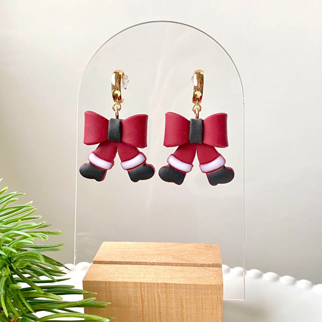 Santa Bow Dangles