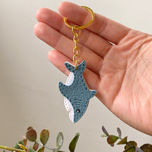 Load image into Gallery viewer, Shark Faux Leather Keychain
