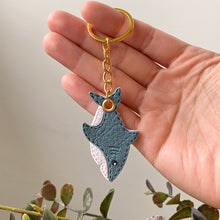 Load image into Gallery viewer, Shark Faux Leather Keychain
