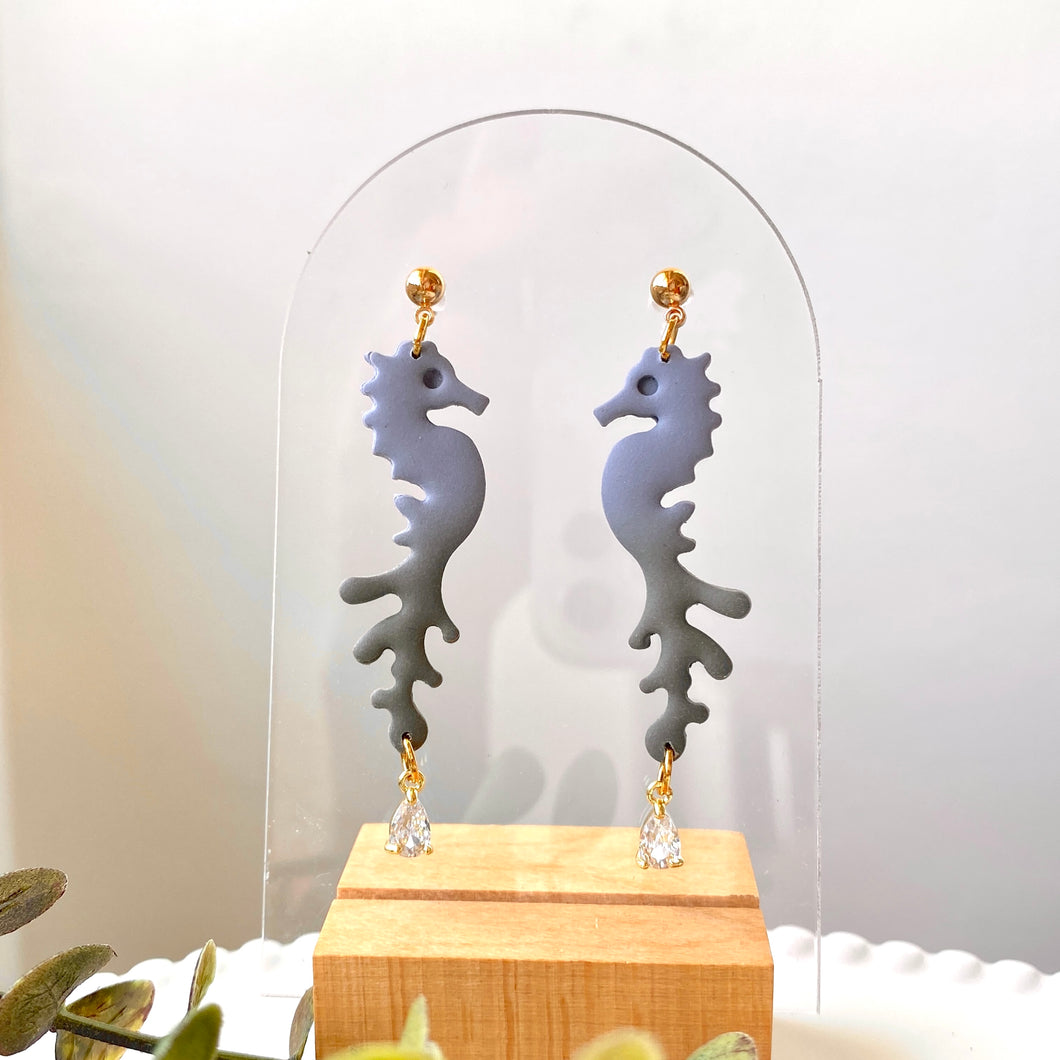 Frilly Seahorse Dangles