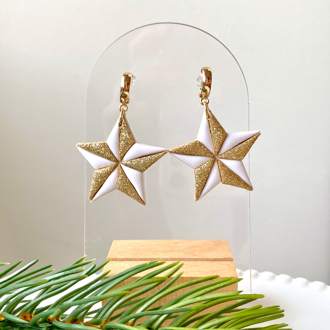 Glitter Star Dangles