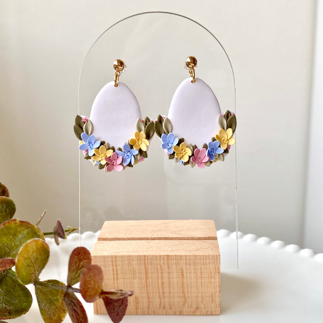 Floral Egg Dangles