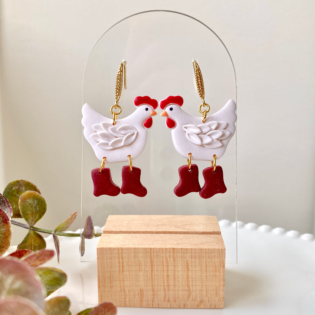 Chicken Boots Dangles