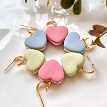 Load image into Gallery viewer, Heart Macaron Dangles
