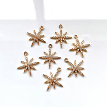 Load image into Gallery viewer, CZ Sparkle Star Charm (10 pcs)
