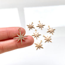 Load image into Gallery viewer, CZ Sparkle Star Charm (10 pcs)
