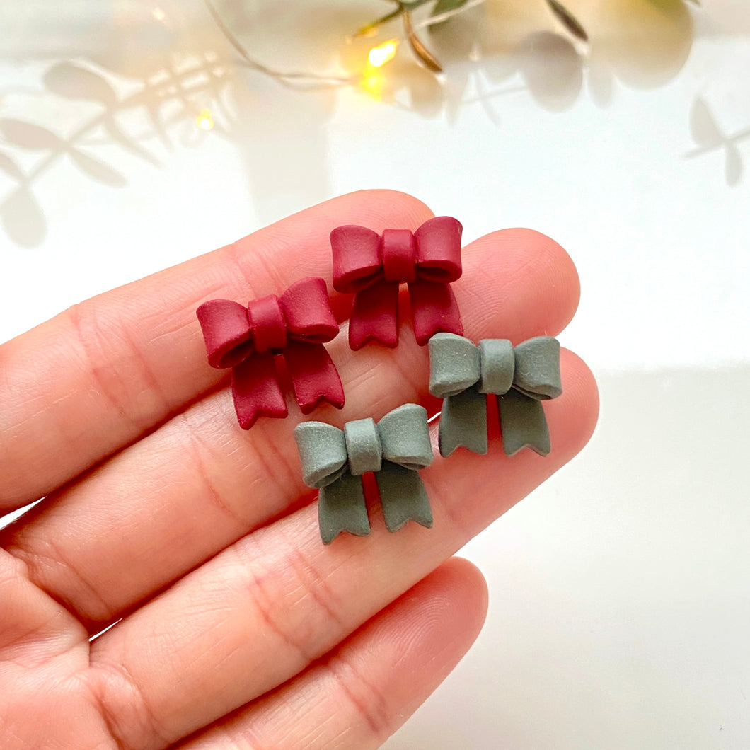 Xmas Bow Studs