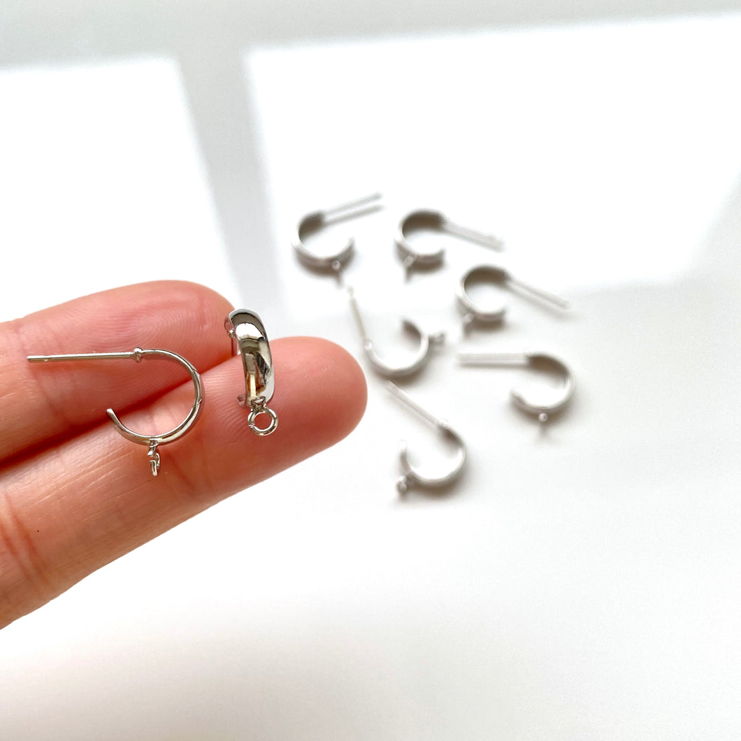 Rounded Huggie (10 pcs) | SILVER