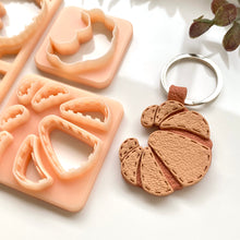 Load image into Gallery viewer, Croissant Stitch Keychain Set
