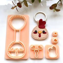 Load image into Gallery viewer, Chicken Stitch Keychain Set
