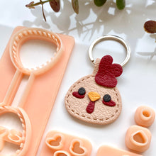 Load image into Gallery viewer, Chicken Stitch Keychain Set
