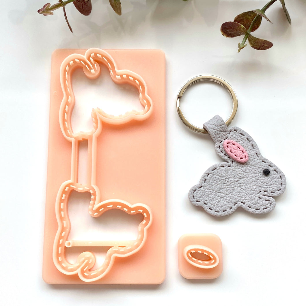 Rabbit Stitch Keychain Set