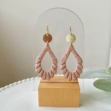 Load image into Gallery viewer, Textured Scallop Fan Dangles
