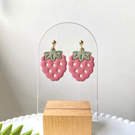 Scalloped Strawberry Dangles