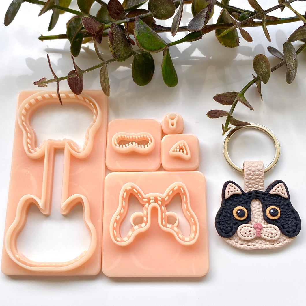 Cat Stitch Keychain Set