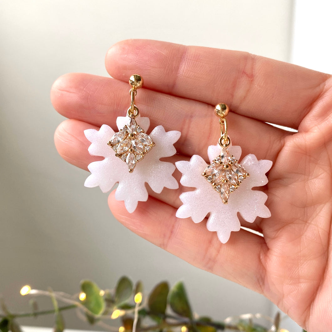 Elegant Snowflake Dangles