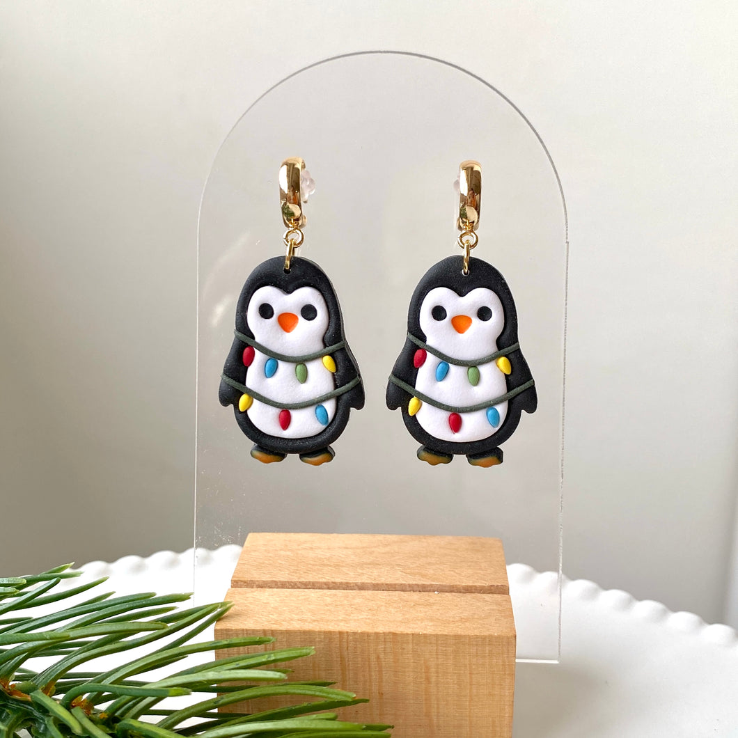 Fairy Light Penguin Dangles