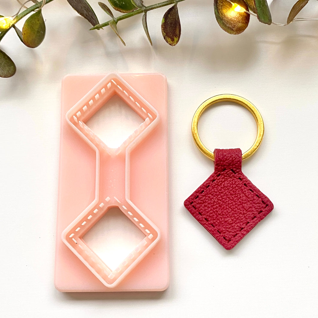 Diamond Stitch Keychain