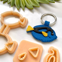 Load image into Gallery viewer, Blue Tang Stitch Keychain Set
