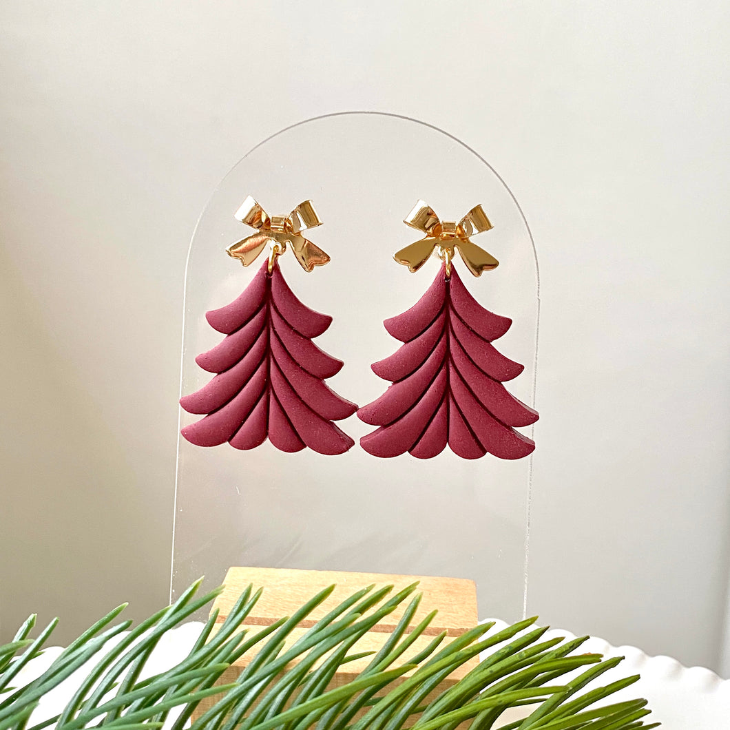 Layered Tree Dangles (Dark Red)