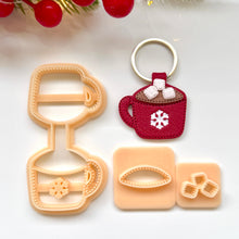 Load image into Gallery viewer, Hot Cocoa Stitch Keychain Set

