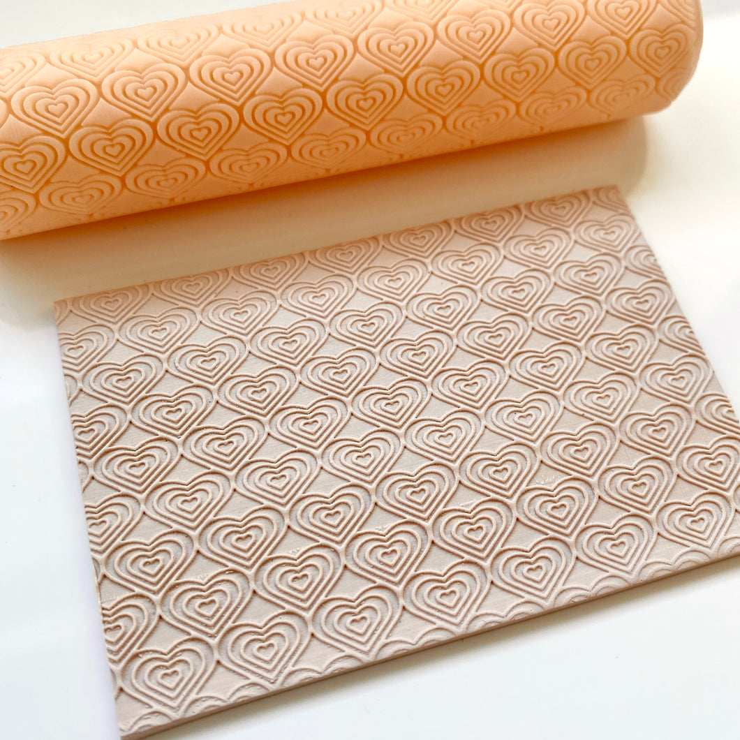 Concentric Hearts Texture Roller
