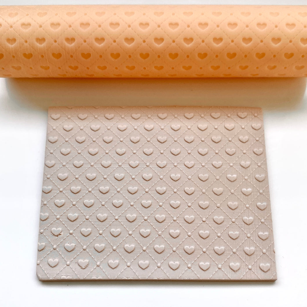 Stitch Grid Heart Texture Roller