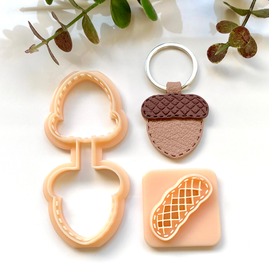Acorn Stitch Keychain Set