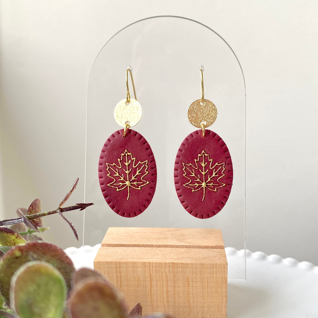 Maple Gold Accent Dangles