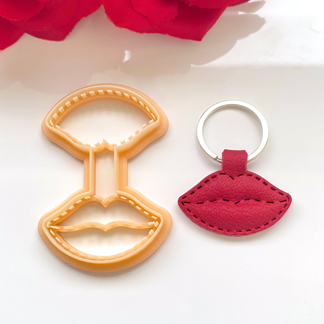 Lips Stitch Keychain Set