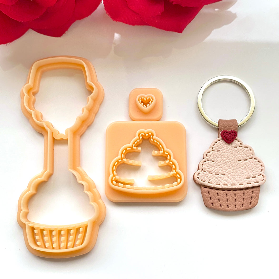 Cupcake Stitch Keychain Set