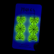 Load image into Gallery viewer, Glow-in-the-Dark Web Dangles
