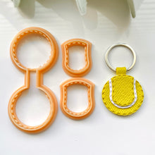 Load image into Gallery viewer, Tennis Ball Stitch Keychain Set

