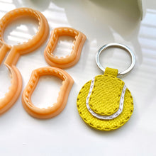Load image into Gallery viewer, Tennis Ball Stitch Keychain Set
