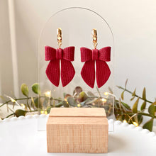 Load image into Gallery viewer, Faux Fabric Bow Dangles | More Designs
