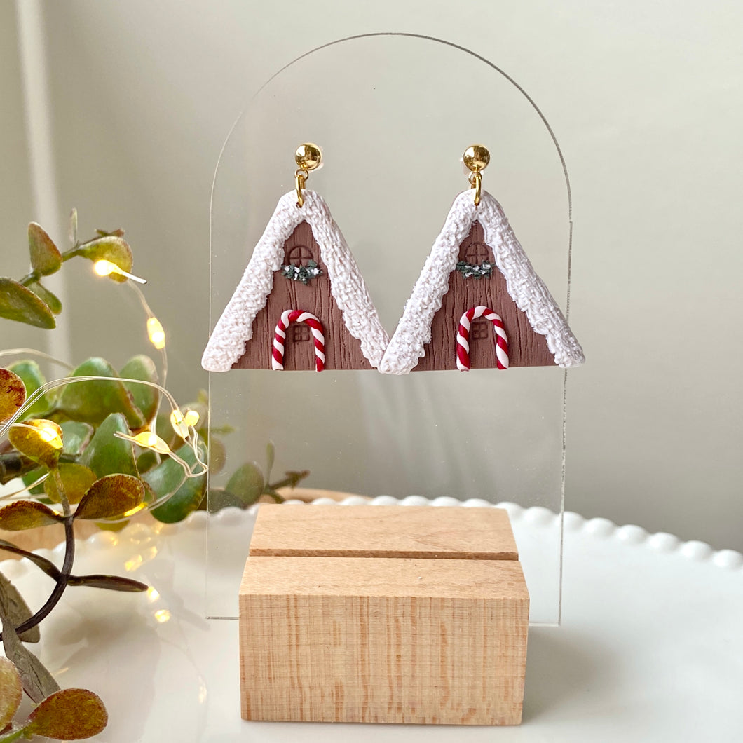 Snowy Triangle House Dangles